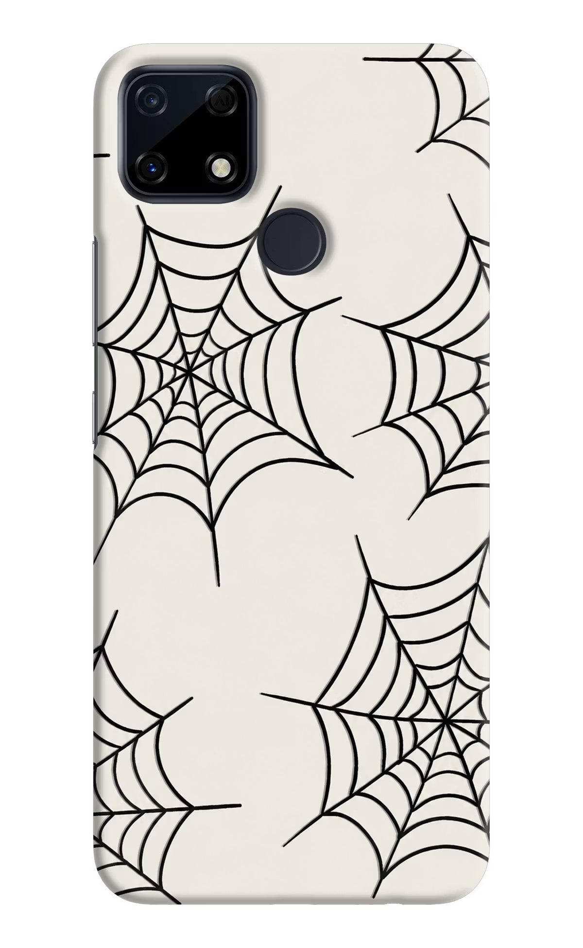 Spider Web Realme Narzo 30A Hard Case Back Cover by Casekaro