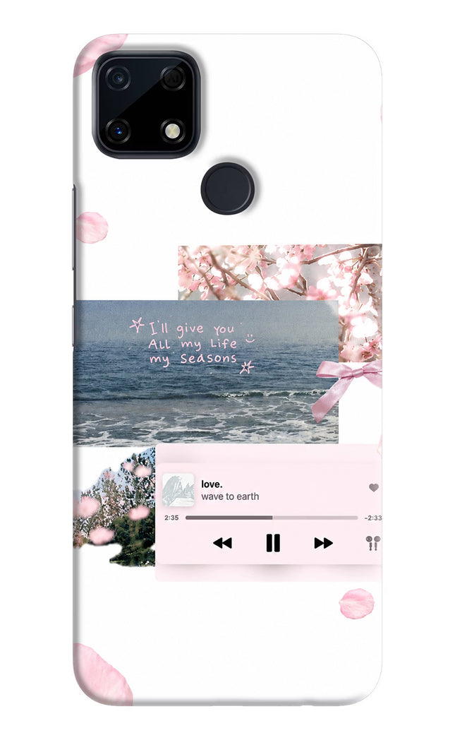 Wave to earth Realme Narzo 30A Hard Case Back Cover by Casekaro