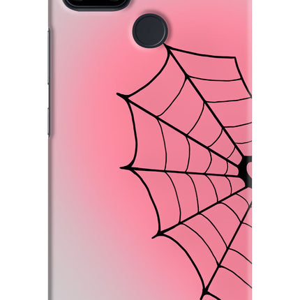 Pink Web Realme Narzo 30A Hard Case Back Cover by Casekaro