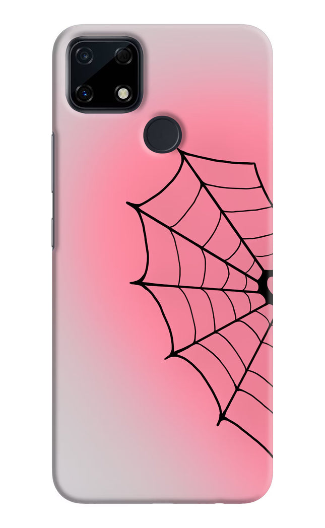 Pink Web Realme Narzo 30A Hard Case Back Cover by Casekaro