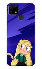 Star Glow Realme Narzo 30A Hard Case Back Cover by Casekaro
