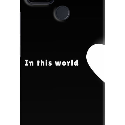 This World Realme Narzo 30A Hard Case Back Cover by Casekaro