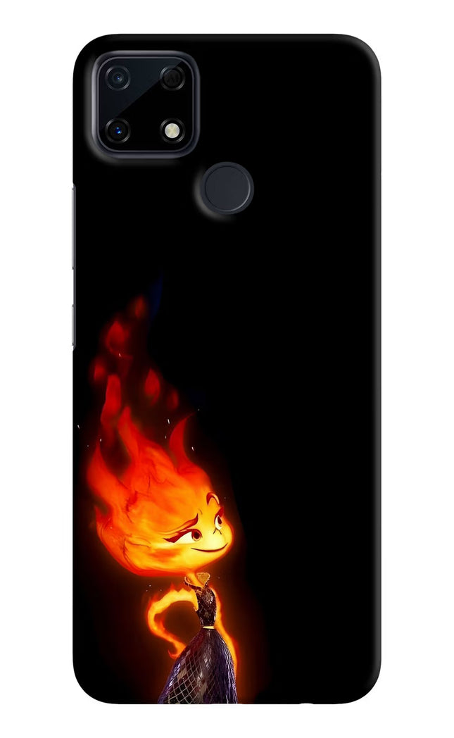 Ember Flame Realme Narzo 30A Hard Case Back Cover by Casekaro