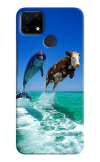 Dolphin vs Cow Realme Narzo 30A Hard Case Back Cover by Casekaro