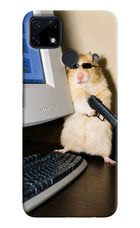 Hacker Hamster Realme Narzo 30A Hard Case Back Cover by Casekaro