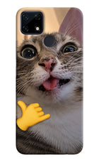 Silly Cat Call Realme Narzo 30A Hard Case Back Cover by Casekaro