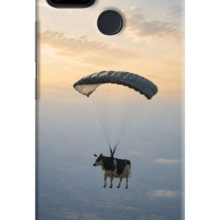 Skydiving Cow Realme Narzo 30A Hard Case Back Cover by Casekaro