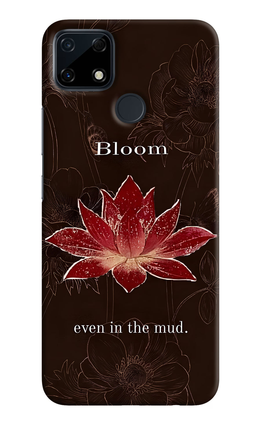 Bloom Realme Narzo 30A Back Cover, Hard case