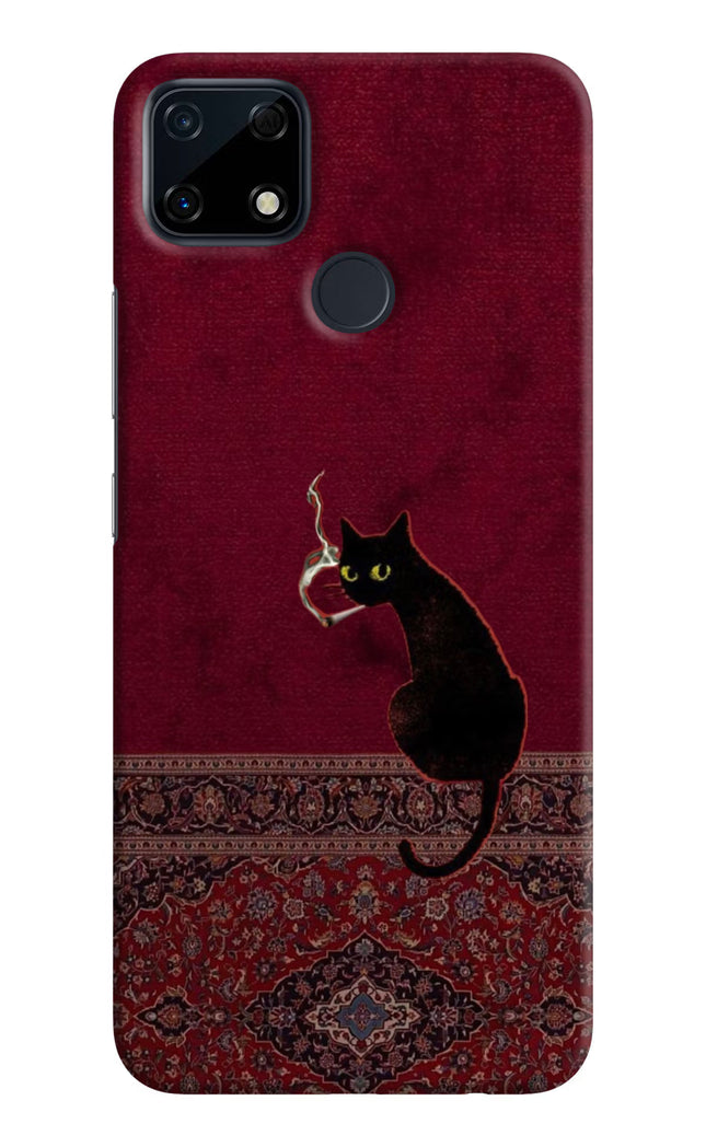 Midnight Cat Realme Narzo 30A Hard Case Back Cover by Casekaro