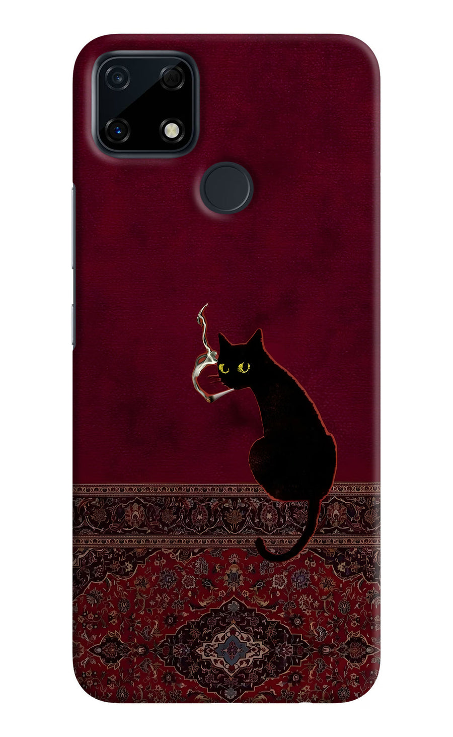 Midnight Cat Realme Narzo 30A Back Cover, Hard case