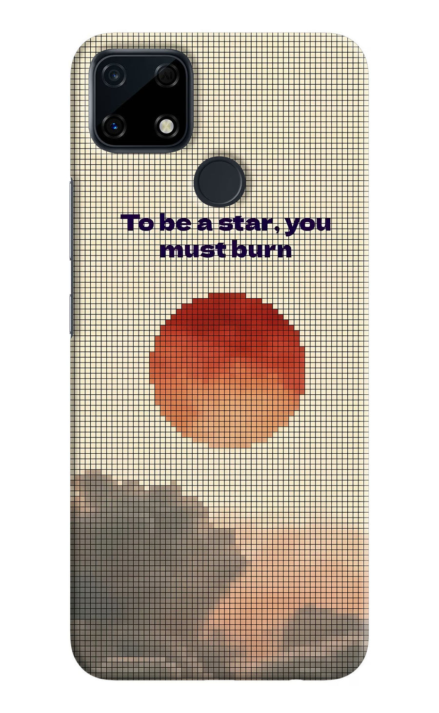 Pixel Sun Realme Narzo 30A Back Cover, Hard case