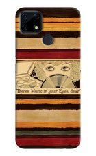Vinyl Stripes Realme Narzo 30A Hard Case Back Cover by Casekaro