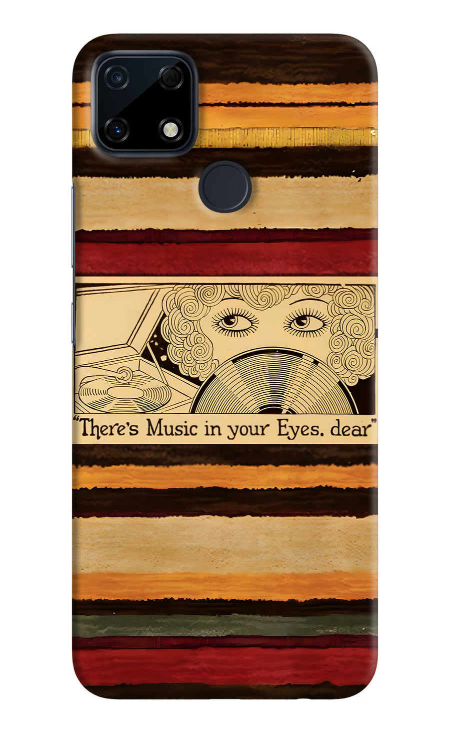 Vinyl Stripes Realme Narzo 30A Back Cover, Hard case