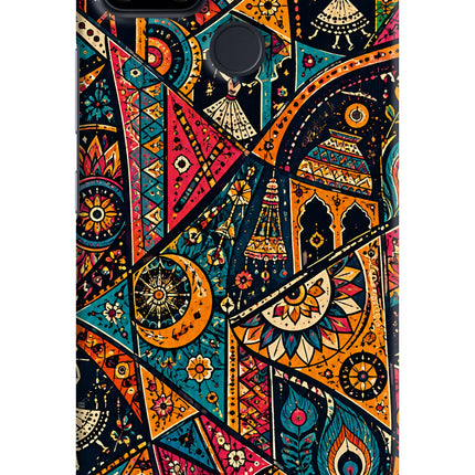 Folk Print Realme Narzo 30A Back Cover