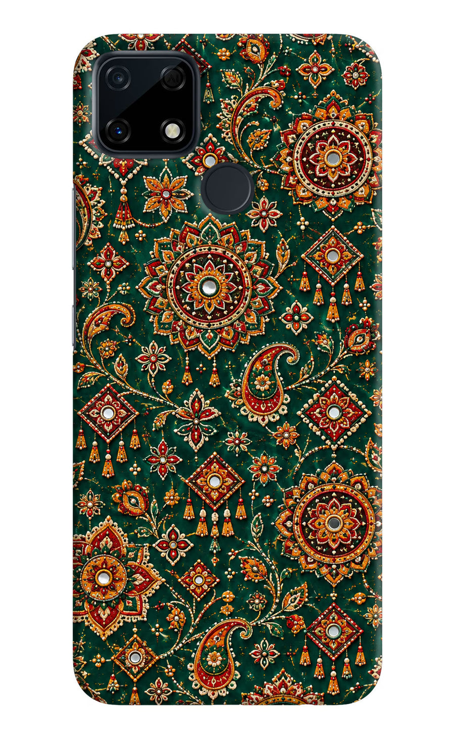 Green Pataka Realme Narzo 30A Back Cover, Hard case