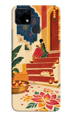 Diwali Rangoli Realme Narzo 30A Hard Case Back Cover by Casekaro