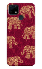 Maroon Elephant Realme Narzo 30A Hard Case Back Cover by Casekaro