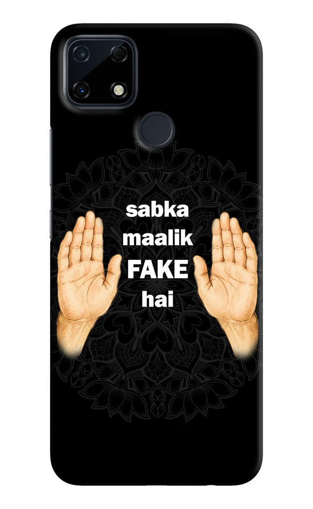 Sabka Malik Fake Realme Narzo 30A Hard Case Back Cover by Casekaro