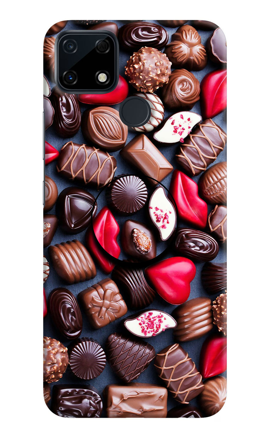 Chocolates Realme Narzo 30A Pop Case, Hard case