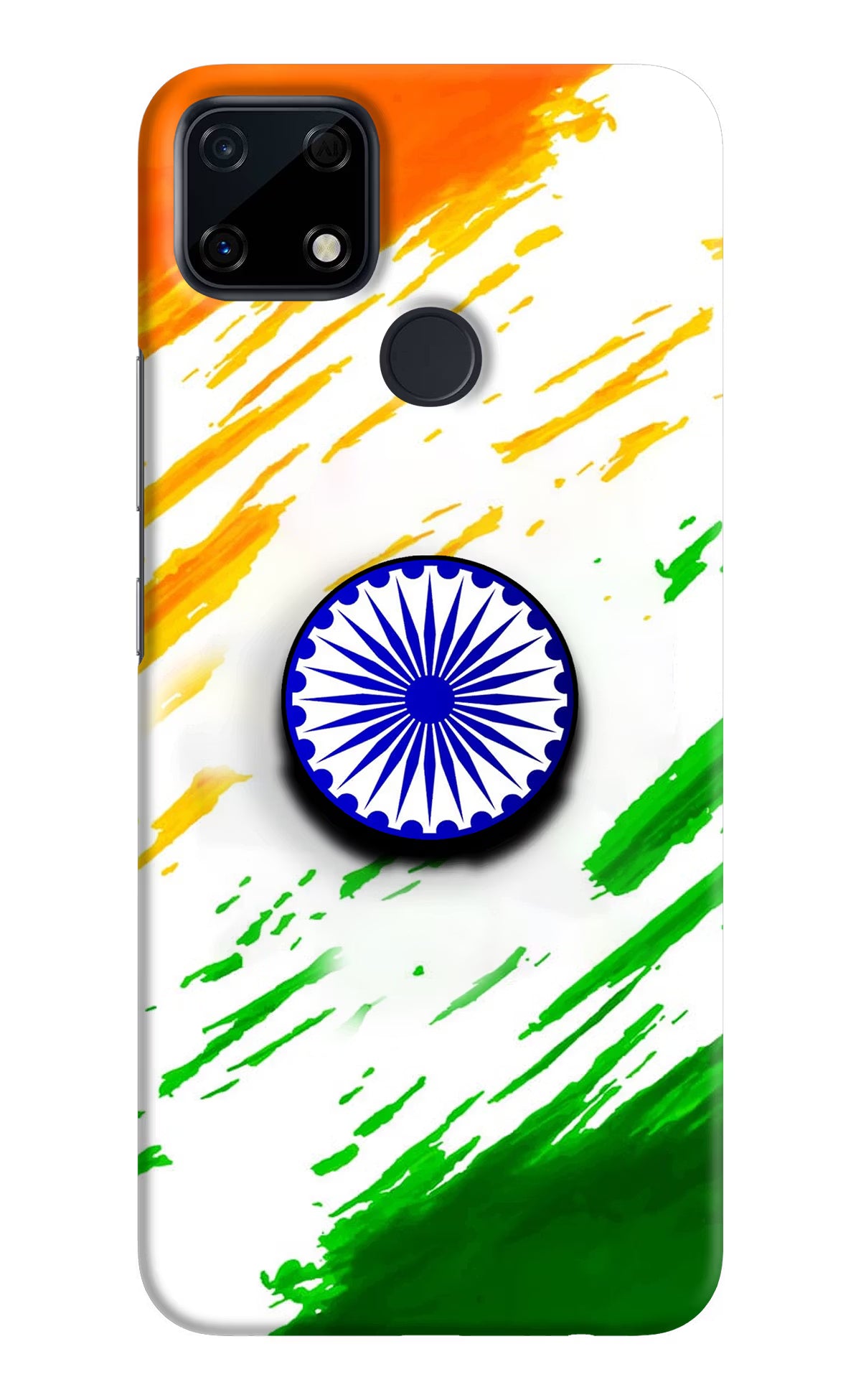 Indian Flag Ashoka Chakra Realme Narzo 30A Pop Case by Casekaro