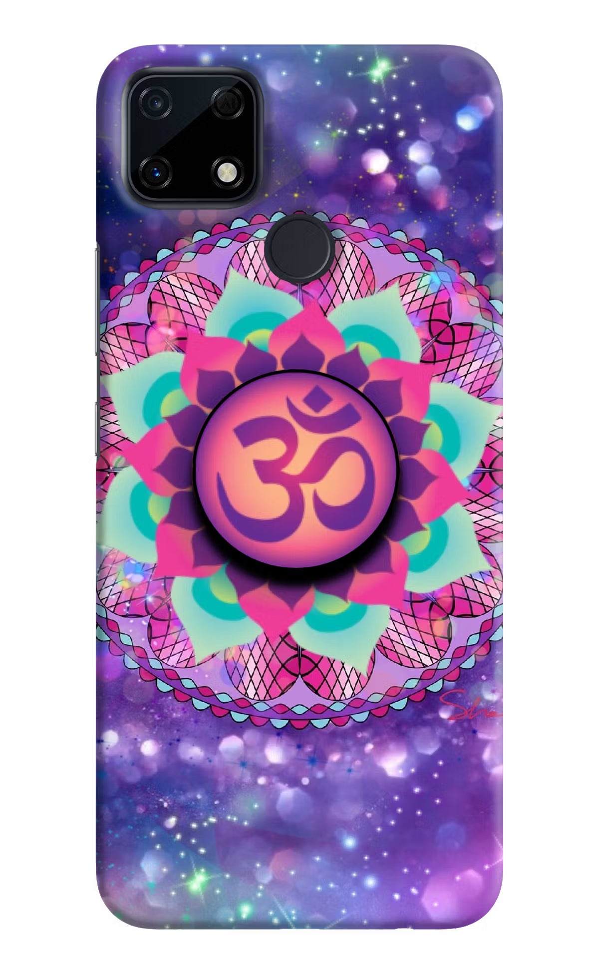 Om Purple Realme Narzo 30A Pop Case by Casekaro