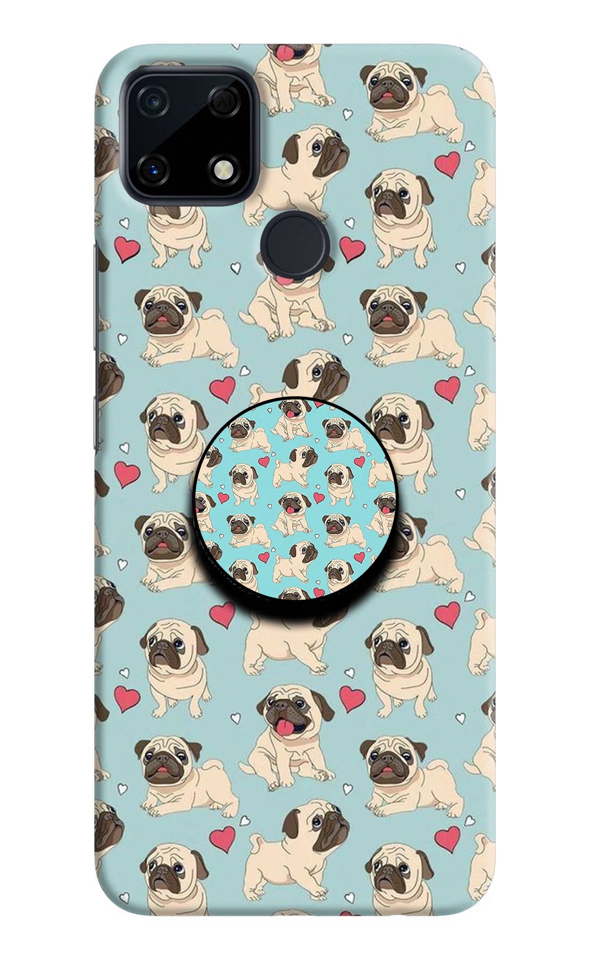 Pug Dog Realme Narzo 30A Pop Case by Casekaro