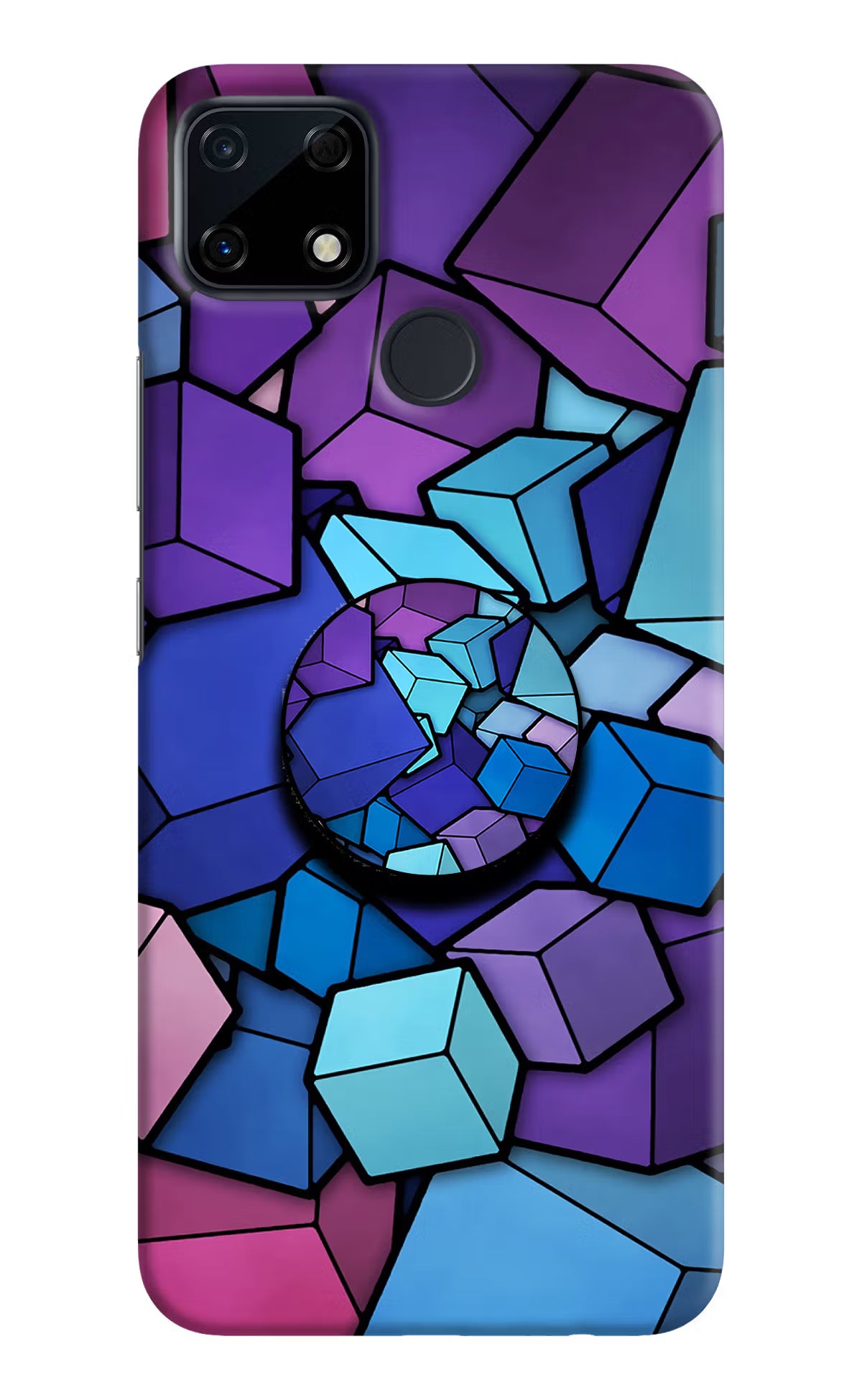 Cubic Abstract Realme Narzo 30A Pop Case by Casekaro