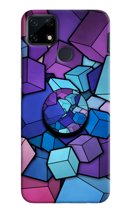 Cubic Abstract Realme Narzo 30A Pop Case by Casekaro