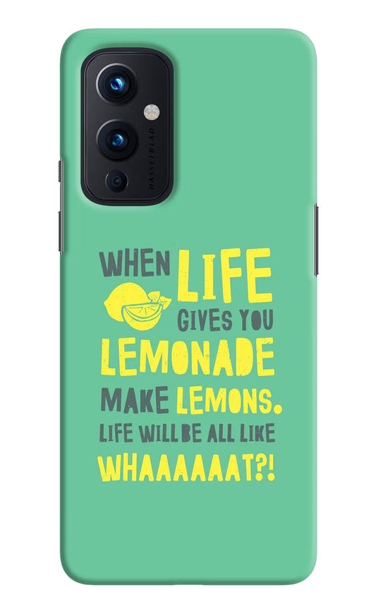 Quote Oneplus 9 Hard Case Back Cover by Casekaro