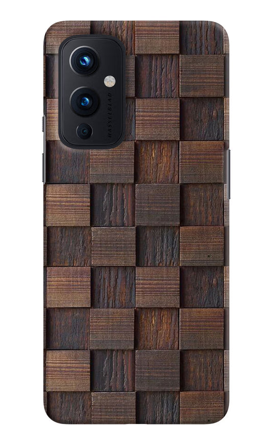 Wooden Cube Design Oneplus 9 Hard Case Back Cover by Casekaro