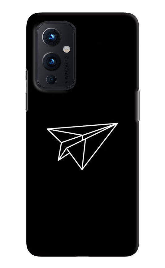 Paper Plane White Oneplus 9 Hard Case Back Cover by Casekaro
