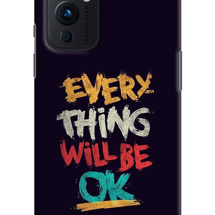 Everything Will Be Ok Oneplus 9 Hard Case Back Cover by Casekaro