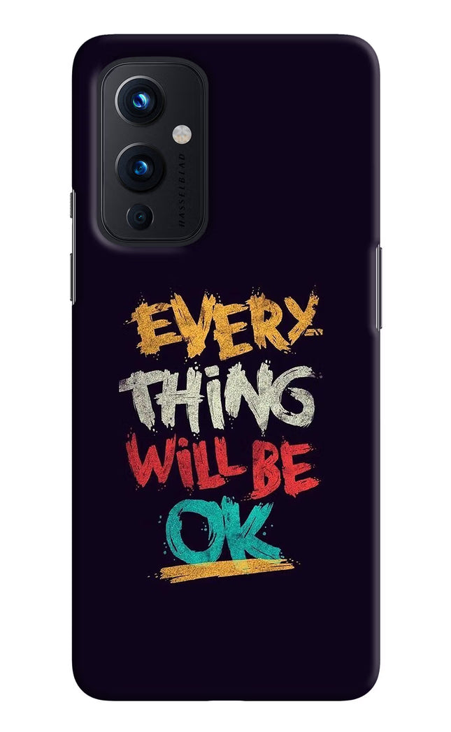 Everything Will Be Ok Oneplus 9 Hard Case Back Cover by Casekaro