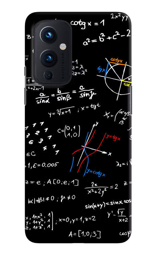 Mathematics Formula Oneplus 9 Hard Case Back Cover by Casekaro