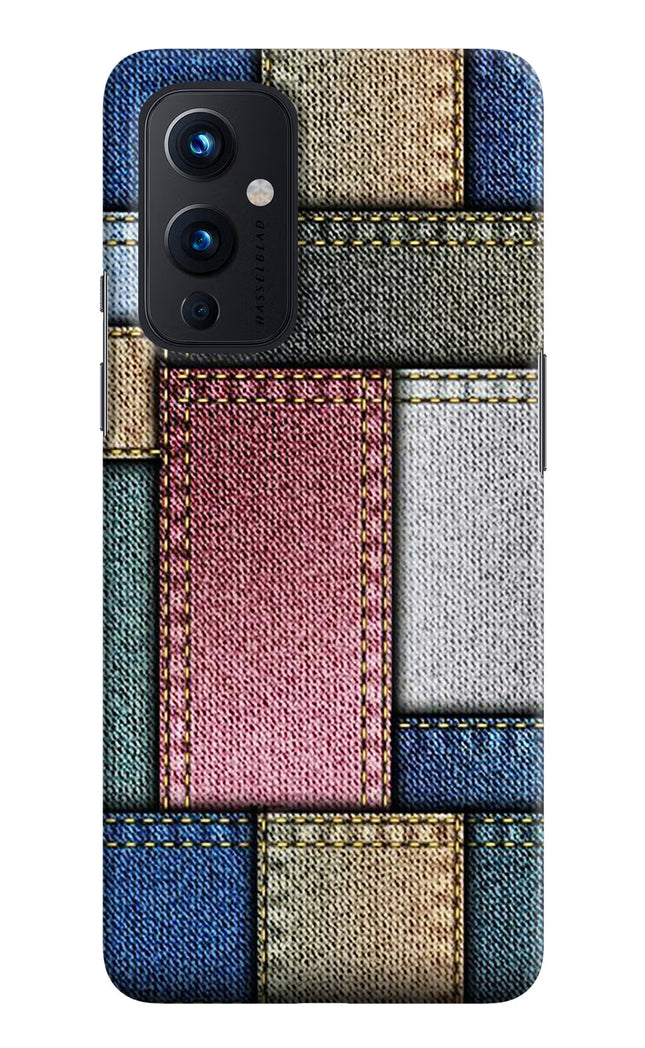 Multicolor Jeans Oneplus 9 Hard Case Back Cover by Casekaro