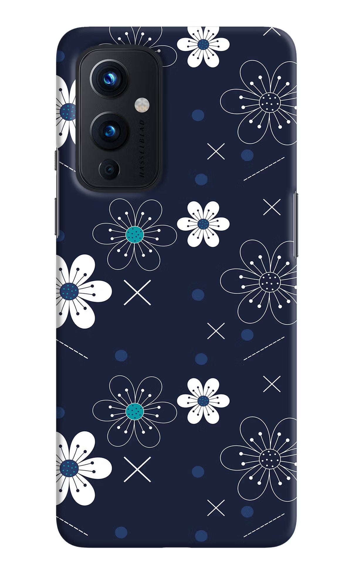 Flowers Oneplus 9 Hard Case Back Cover by Casekaro