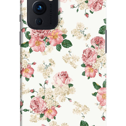 Flowers Oneplus 9 Hard Case Back Cover by Casekaro