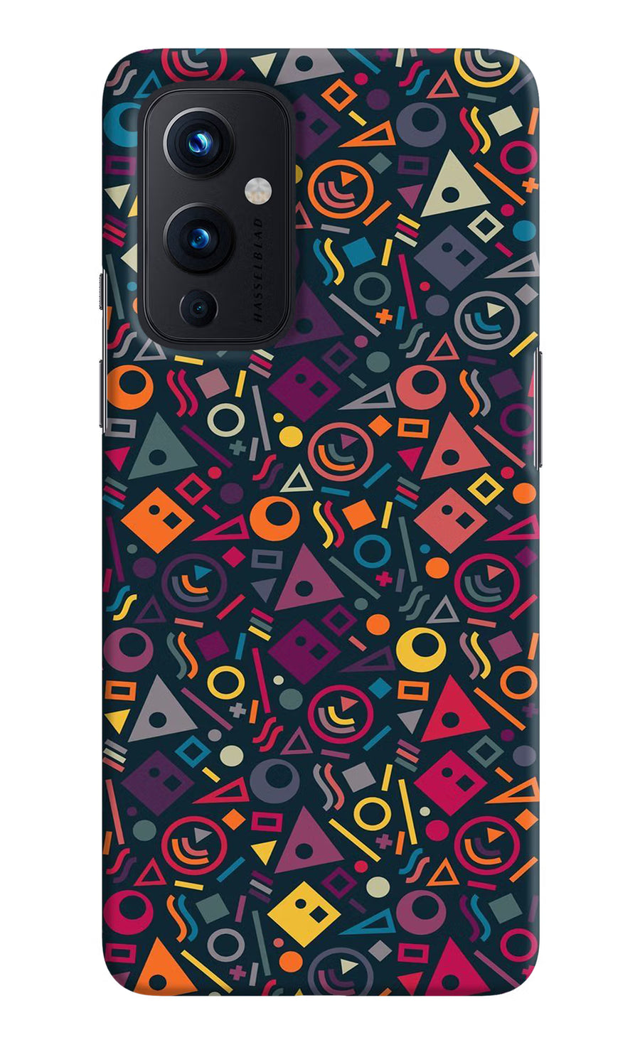 Geometric Abstract Oneplus 9 Back Cover, Hard case