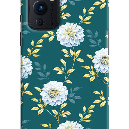 Flowers Oneplus 9 Hard Case Back Cover by Casekaro