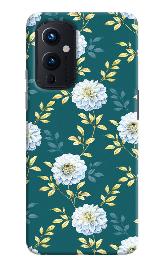 Flowers Oneplus 9 Hard Case Back Cover by Casekaro