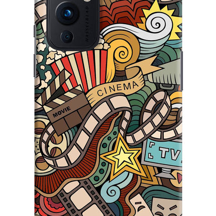 Cinema Abstract Oneplus 9 Hard Case Back Cover by Casekaro
