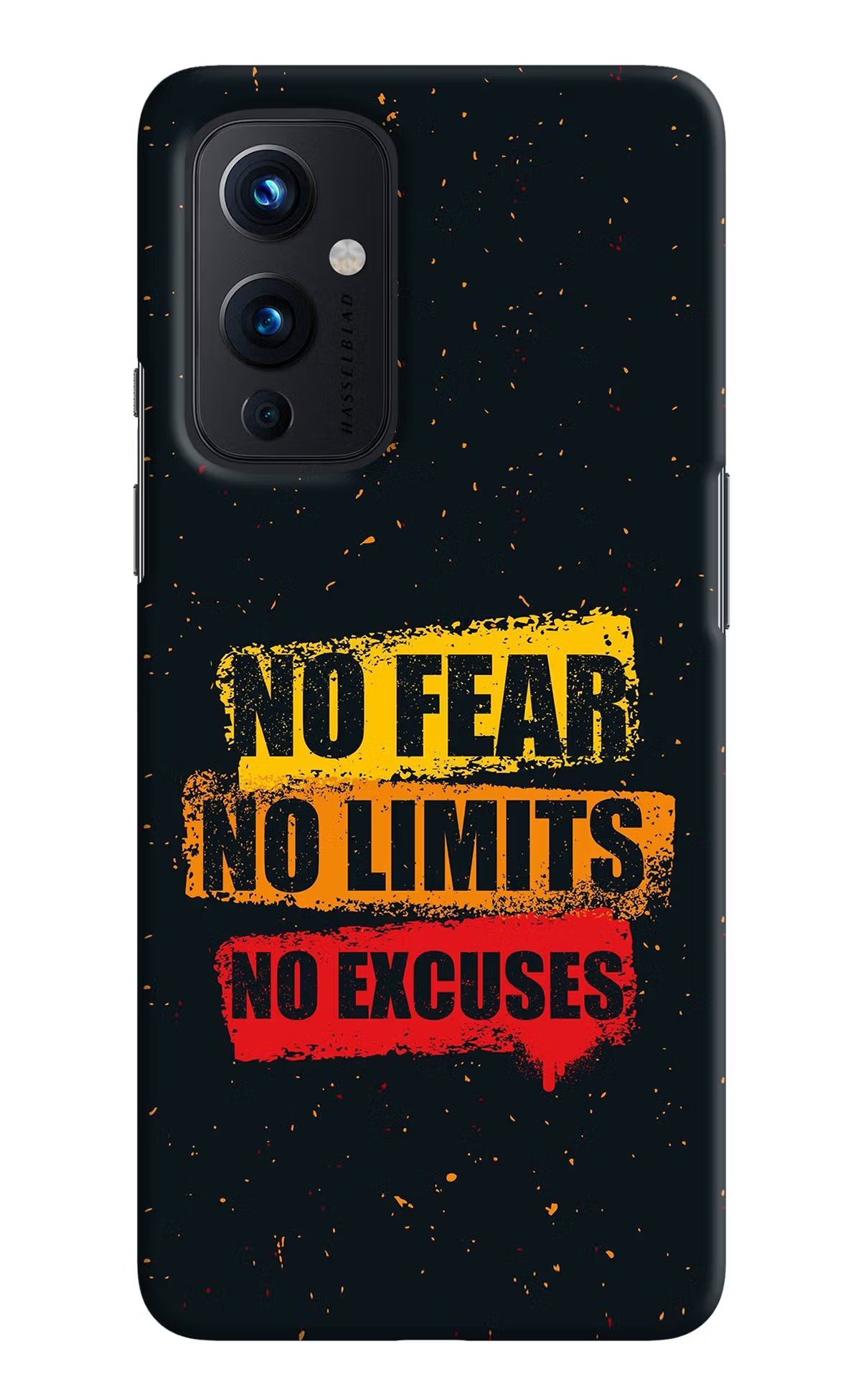 No Fear No Limits No Excuse Oneplus 9 Hard Case Back Cover by Casekaro