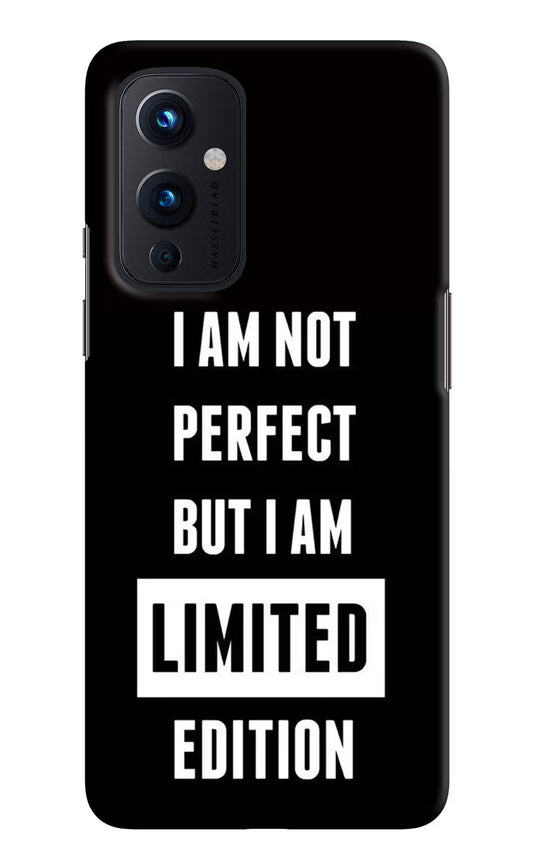 I Am Not Perfect But I Am Limited Edition Oneplus 9 Hard Case Back Cover by Casekaro