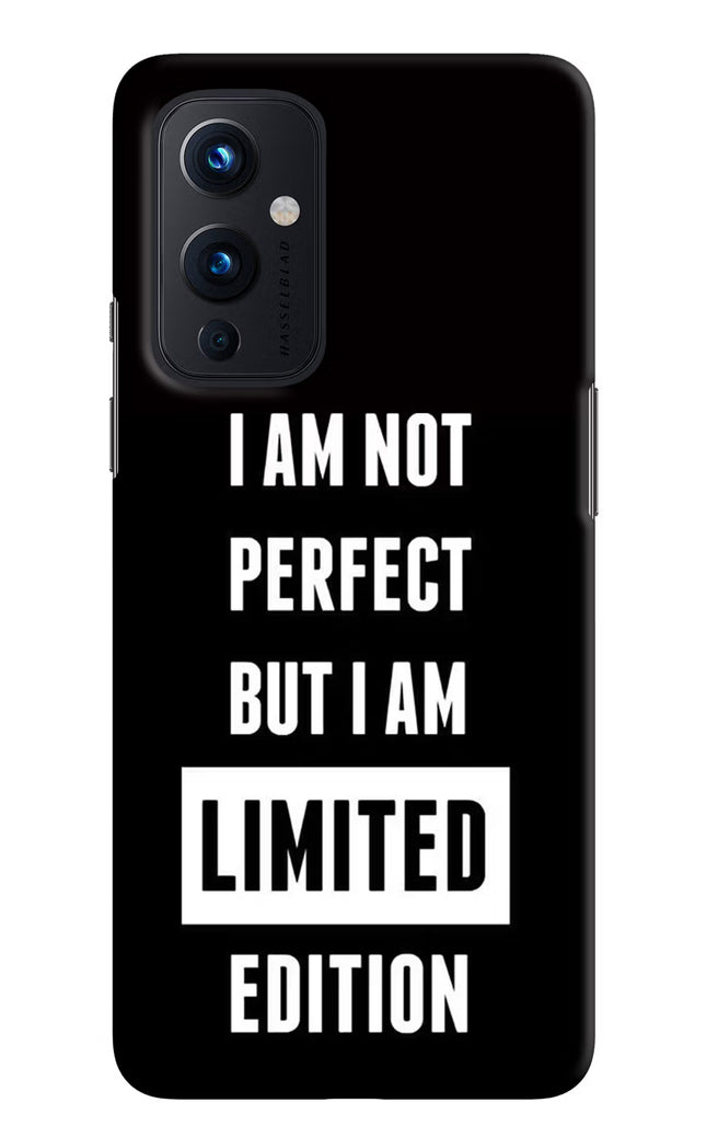 I Am Not Perfect But I Am Limited Edition Oneplus 9 Hard Case Back Cover by Casekaro