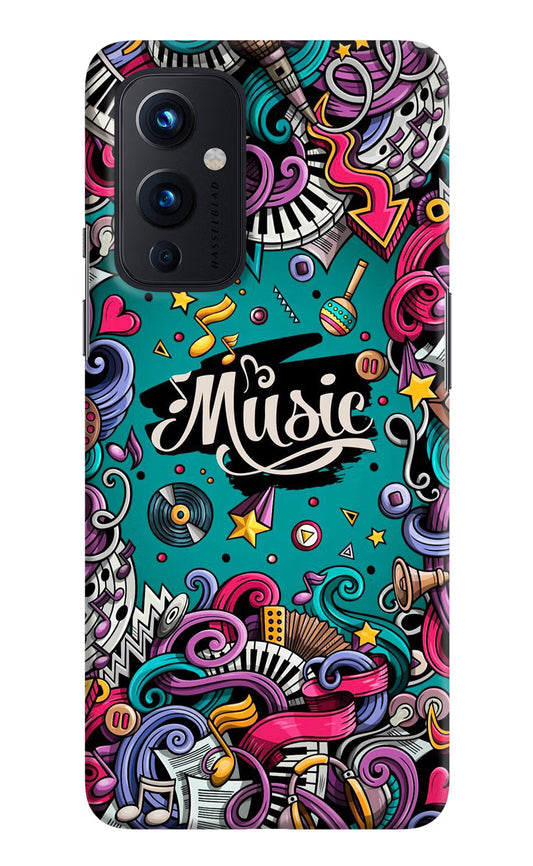 Music Graffiti Oneplus 9 Hard Case Back Cover by Casekaro