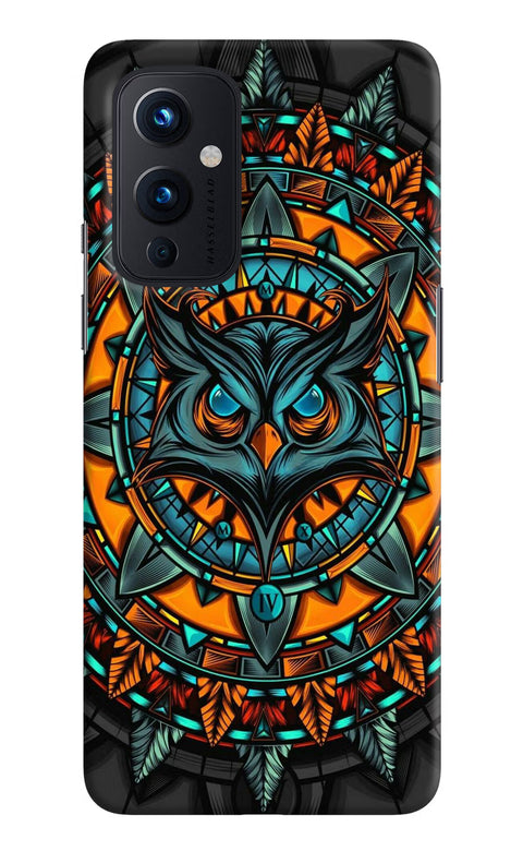 Angry Owl Art Oneplus 9 Back Cover