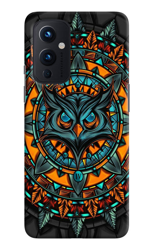 Angry Owl Art Oneplus 9 Hard Case Back Cover by Casekaro