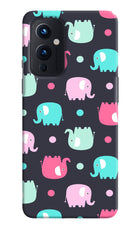 Elephants Oneplus 9 Hard Case Back Cover by Casekaro