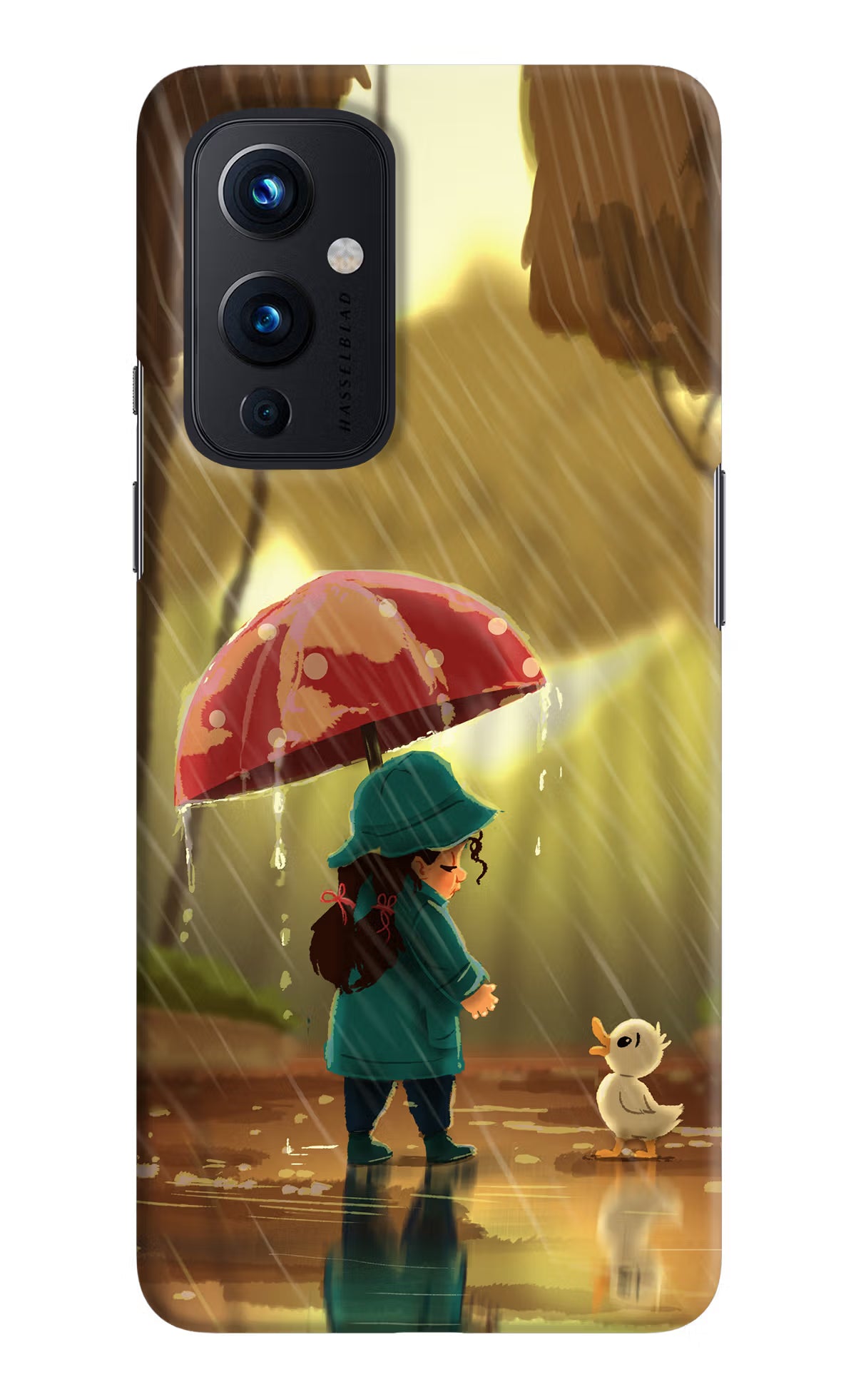 Rainy Day Oneplus 9 Hard Case Back Cover by Casekaro