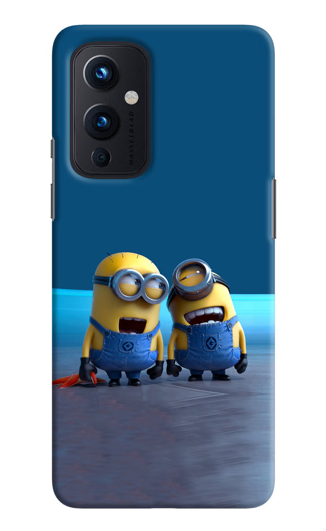 Minion Laughing Oneplus 9 Hard Case Back Cover by Casekaro